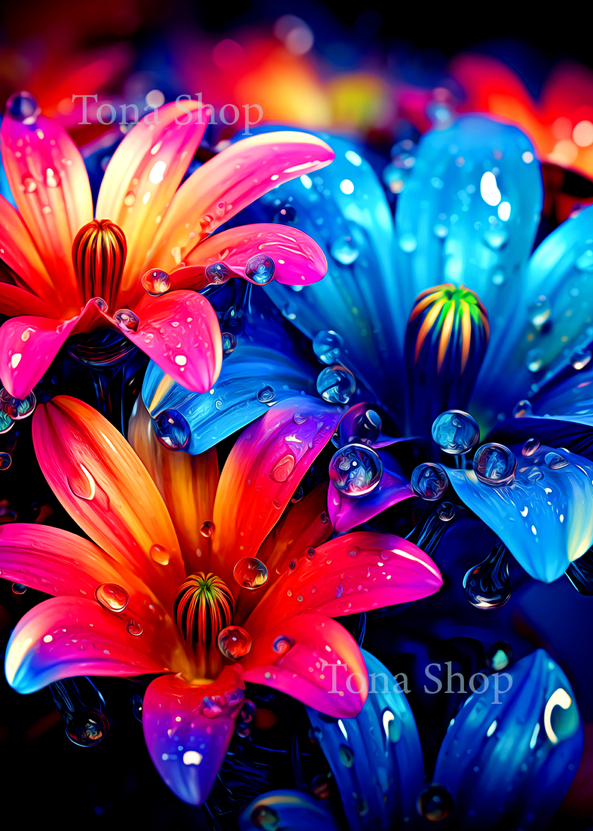 Poster, tranh ảnh dán tường chủ đề Hoa - Thiên Nhiên. Kích thước A3, A4. Decor phòng, góc làm việc, học tập.