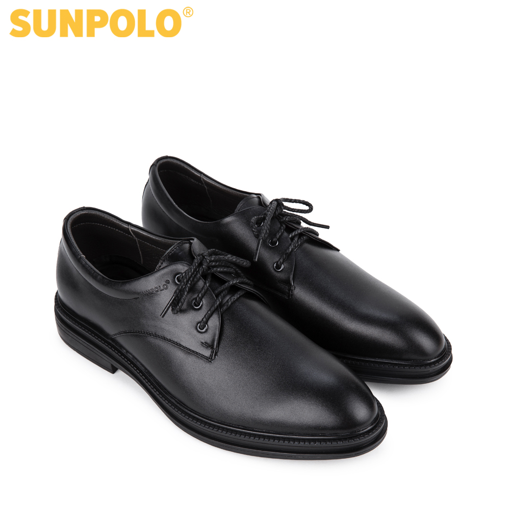 Giày Nam Da Thật Công Sở SUNPOLO SPH296 (Đen, Nâu)