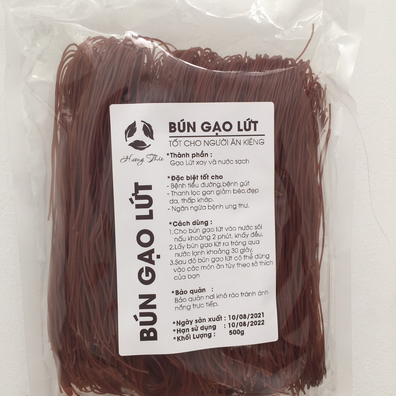 Bún Phở Gạo Lứt Hương Thảo 500g