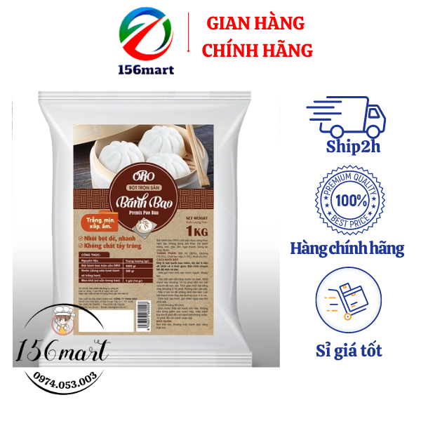 BỘT BÁNH BAO ORO TRỘN SẴN 1Kg