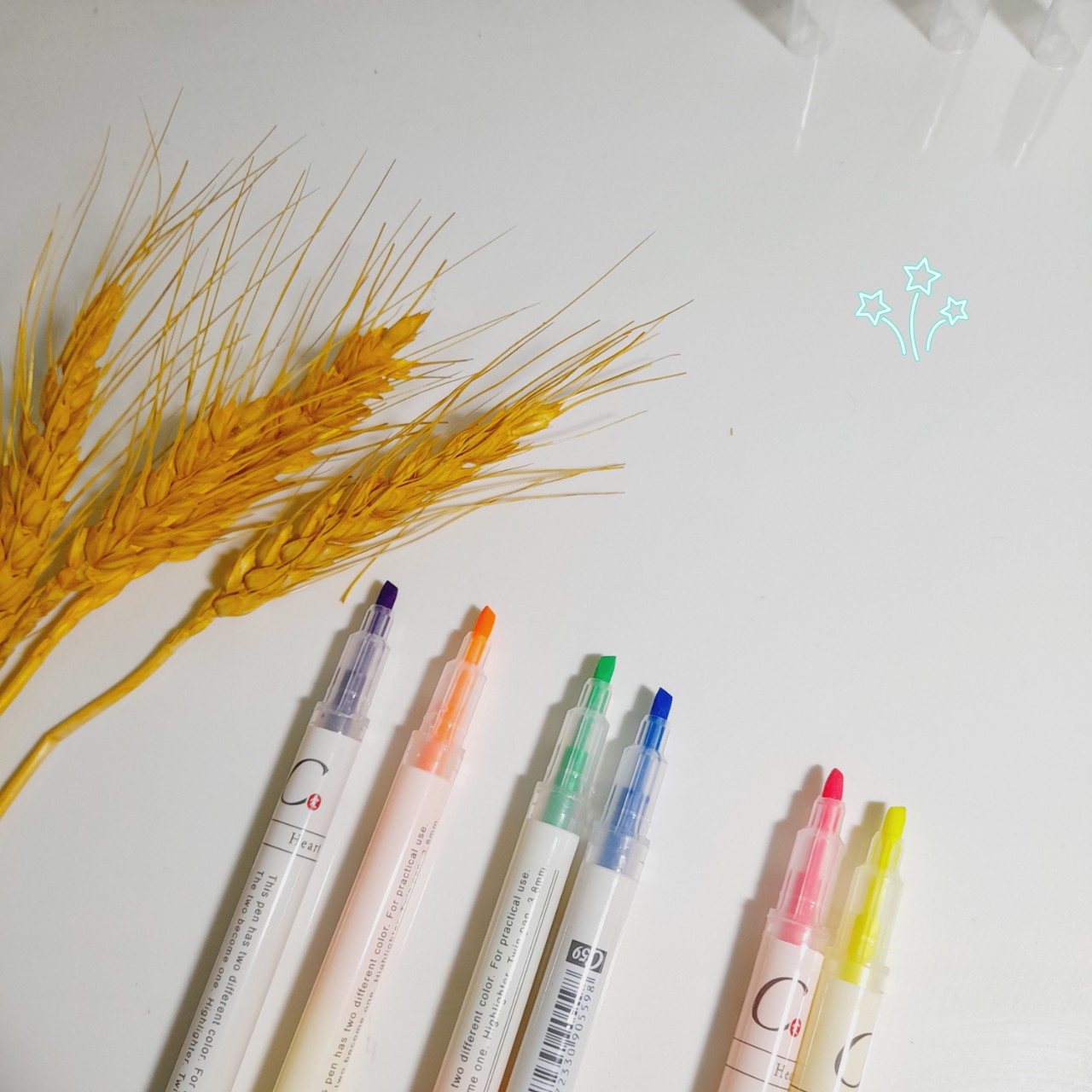 Bộ 3 bút dạ quang 6 màu - Bút highlight