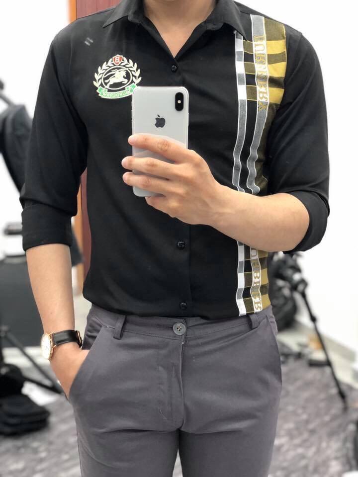[HCM]Áo sơ mi nam  phong cách Hàn Quốc cao cấp SM14
