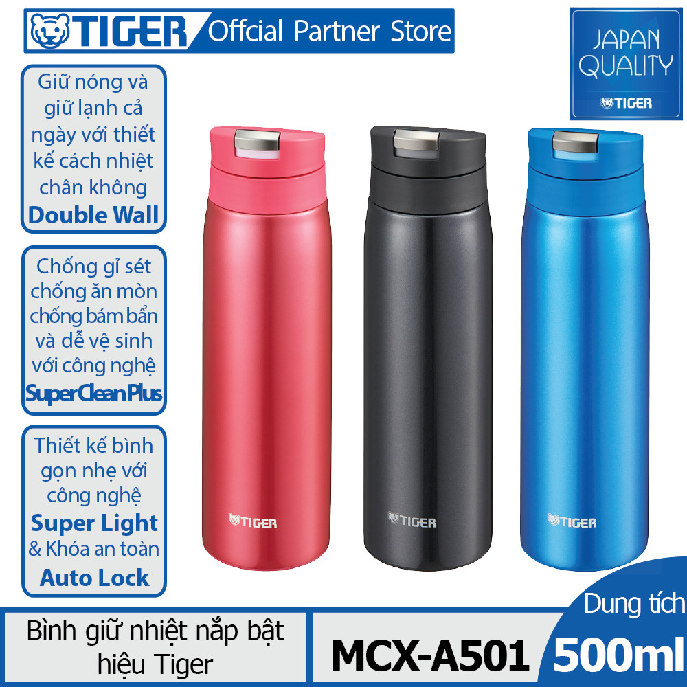 Bình giữ nhiệt Tiger nắp bật MCX-A501 (500ml)