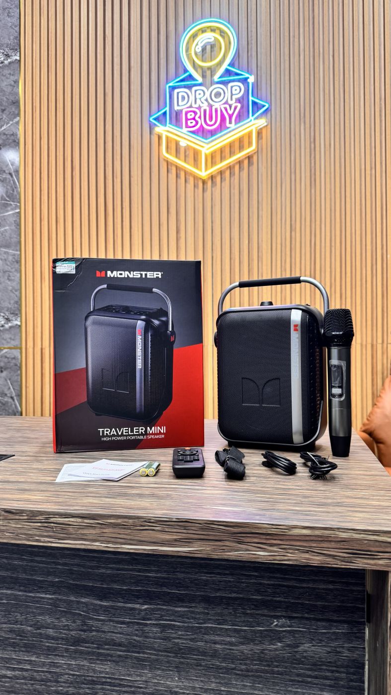 Loa trợ giảng-loa Karaoke du lịch Monster Traveler Mini P12 kèm 1 míc không dây