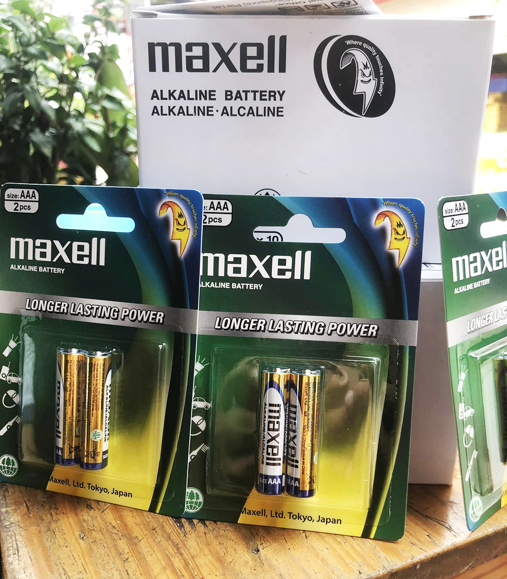 Combo 5 vỉ Pin AAA Maxell Alkaline 1.5 V (1 vỉ 2 viên)