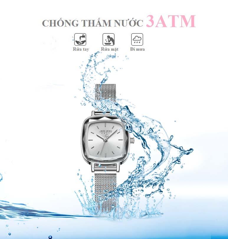 ĐỒNG HỒ NỮ JA-1148A JULIUS HÀN QUỐC MẶT VUÔNG (BẠC)