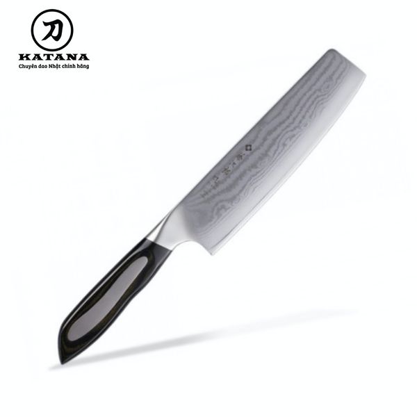 [Trả góp 0%]Dao bếp Nhật cao cấp Tojiro Flash 63 lớp Damascus VG10 Nakiri FF-VE180 (180mm)