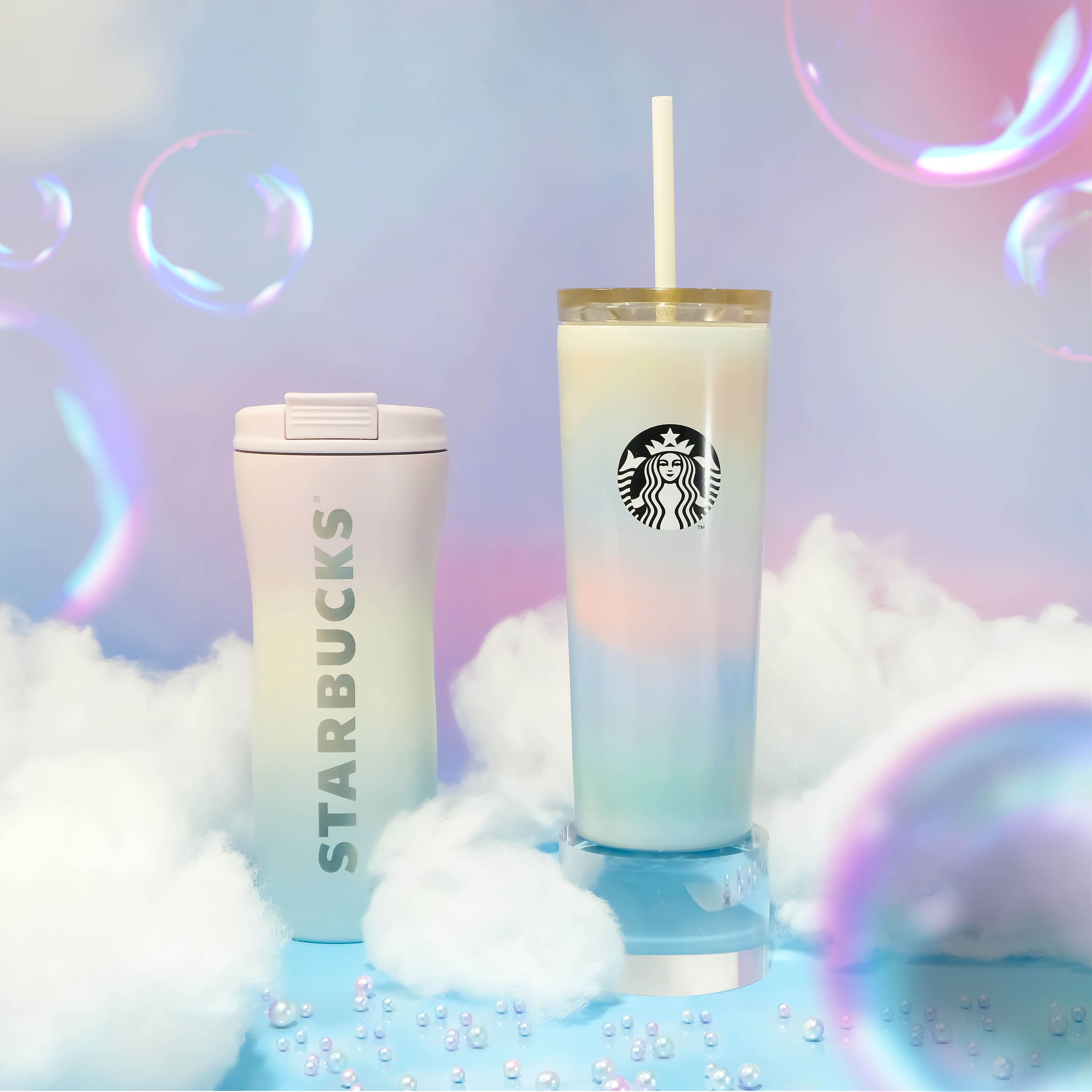 Bình Cold Cup Starbucks Giữ Nhiệt 16Oz (473ml) VENUS GRADIENT COTTON CANDY WM