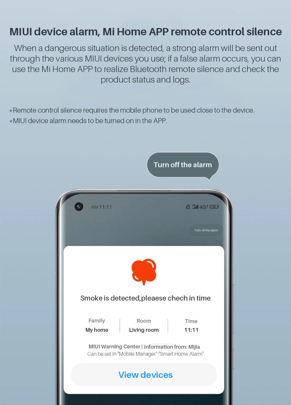 Thiết bị báo khói Xiaomi Honeywell