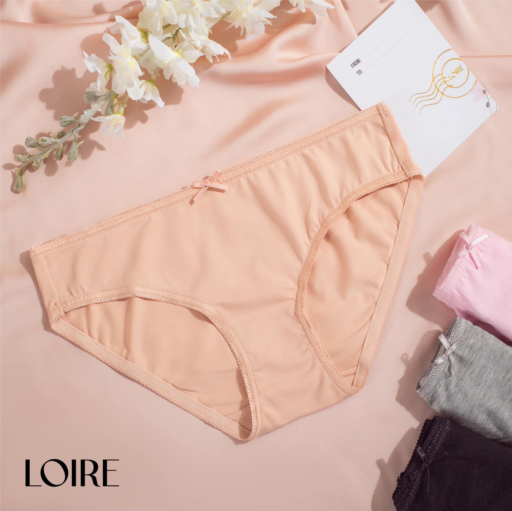 Combo 4 Quần Lót Cotton Basic Loirechic QLBK14