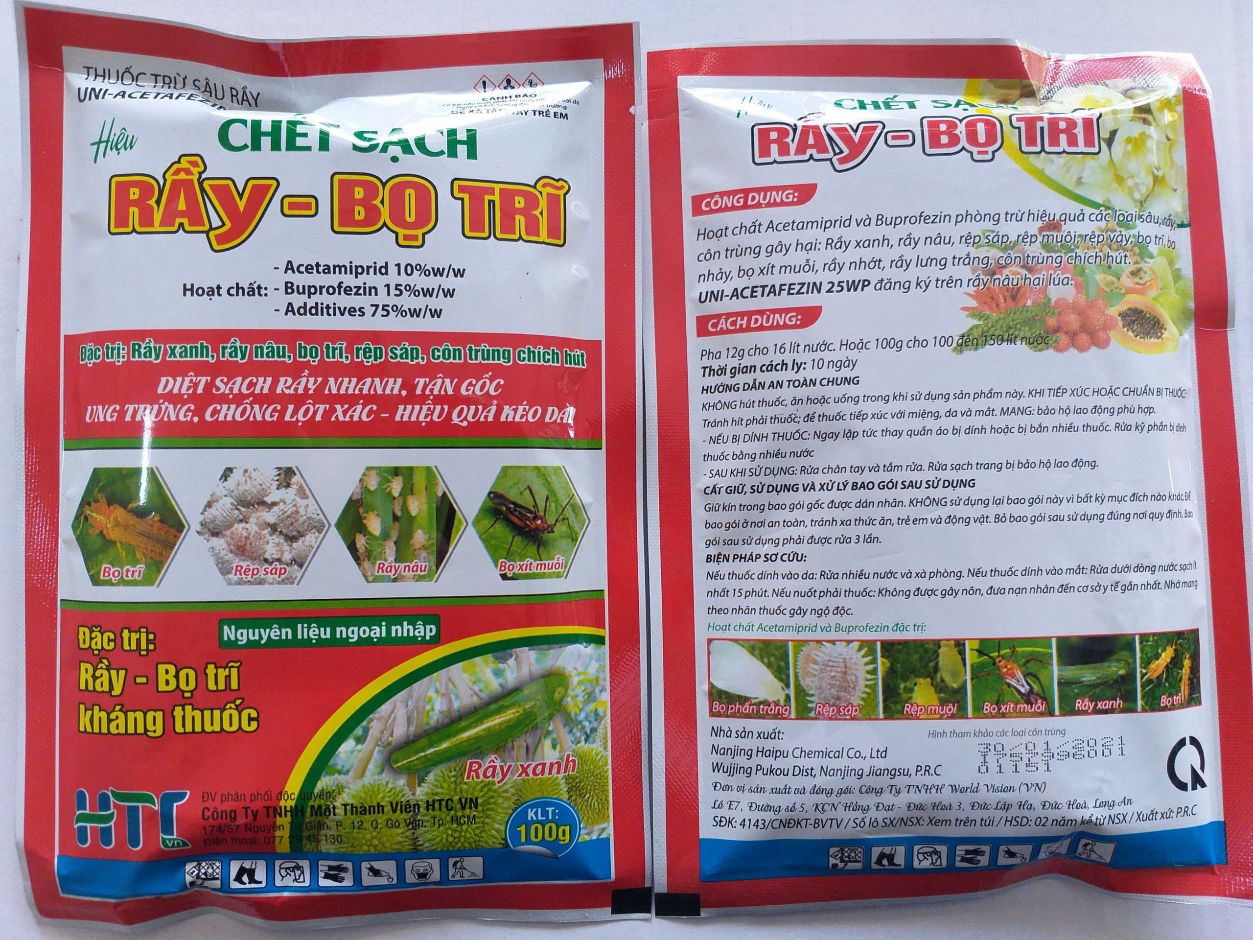 Thuốc trừ sâu rầy - Rầy Bọ trĩ - 100gr