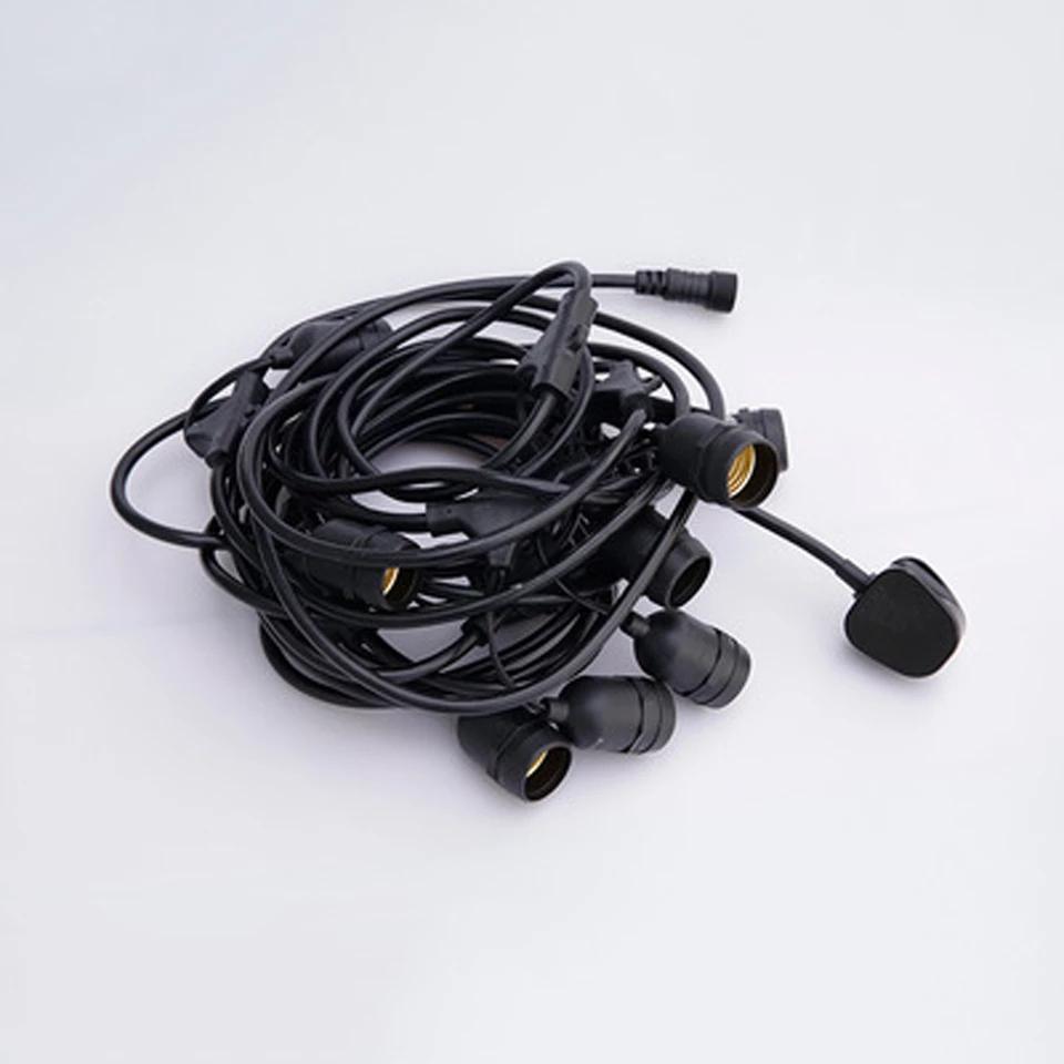 [HCM]Bộ dây treo kín nước dài 10m 15 đuôi đèn e27