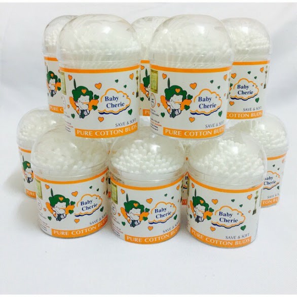Hộp bông tăm ráy tai vệ sinh cho bé - 1 hộp