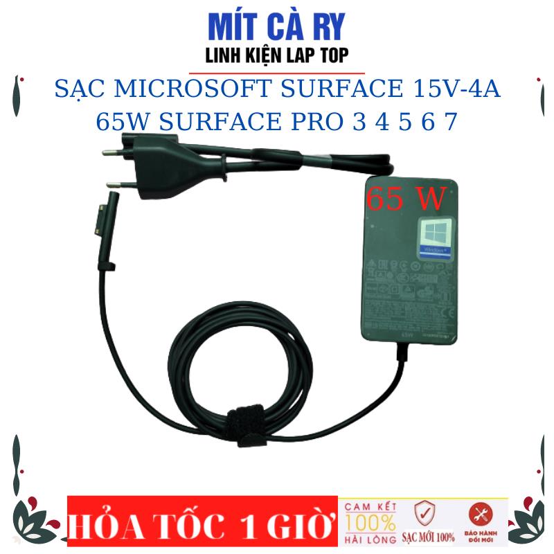 SẠC MICROSOFT SURFACE 15V-4A-65W SURFACE PRO 3 4 5 6 7 MICROSOFT SURFACE 1706 Surface Book Surface Laptop