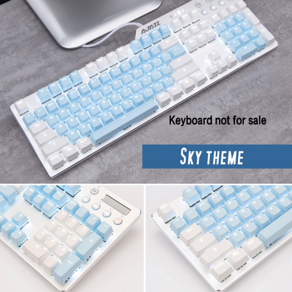 Cute keyboard cap Top Printed Cherry/SKY Theme  104 Key Keycaps Keys Caps Set for Mechanical Keyboard for Gaming Mechanical Keyboard MX keycaps