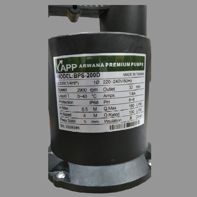Bơm Nước Thả Chìm APP BPS-200D Không Phao