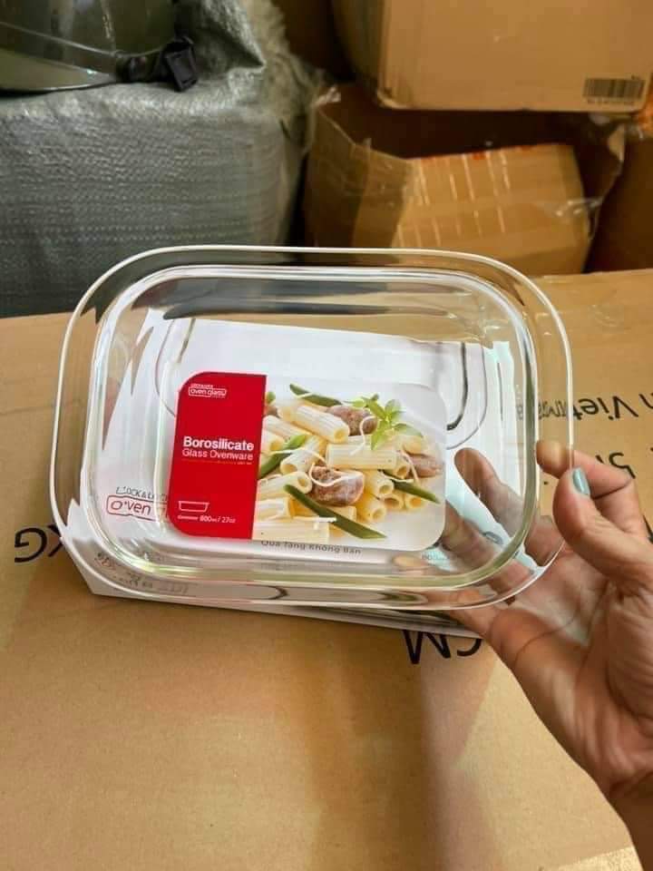 Khay nướng thủy tinh chịu nhiệt 710ml Lock&lock LLG580