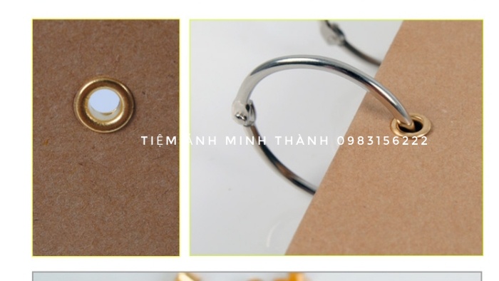 Album tự dán ảnh/tự làm album DIY (3 khoen tròn)