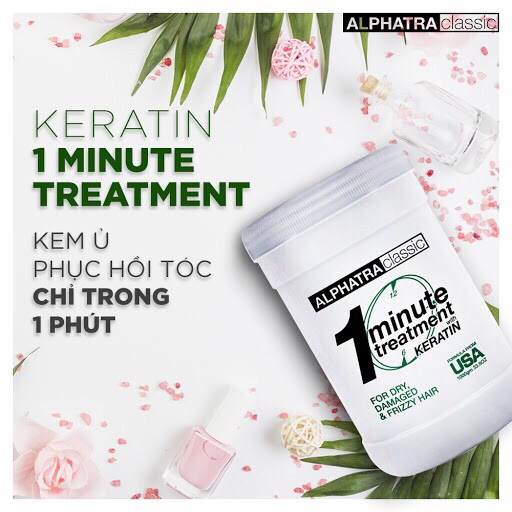 [HCM]Kem ủ 1 phút One Minute Treatment Alphatra ( Usa) 1500ml