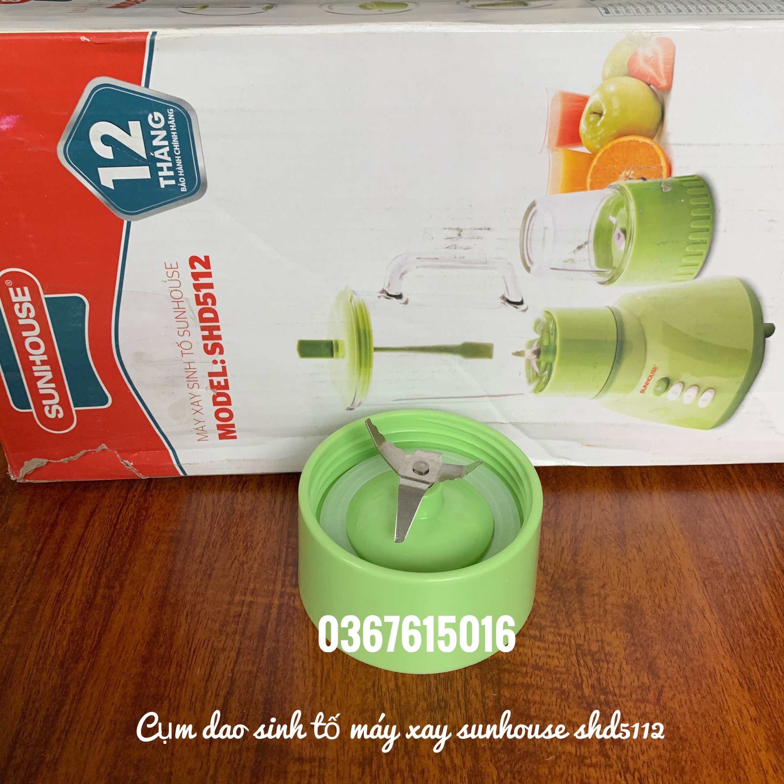 Bộ cối thủy tinh máy xay sinh tố Sunhouse SHD5111, 5112