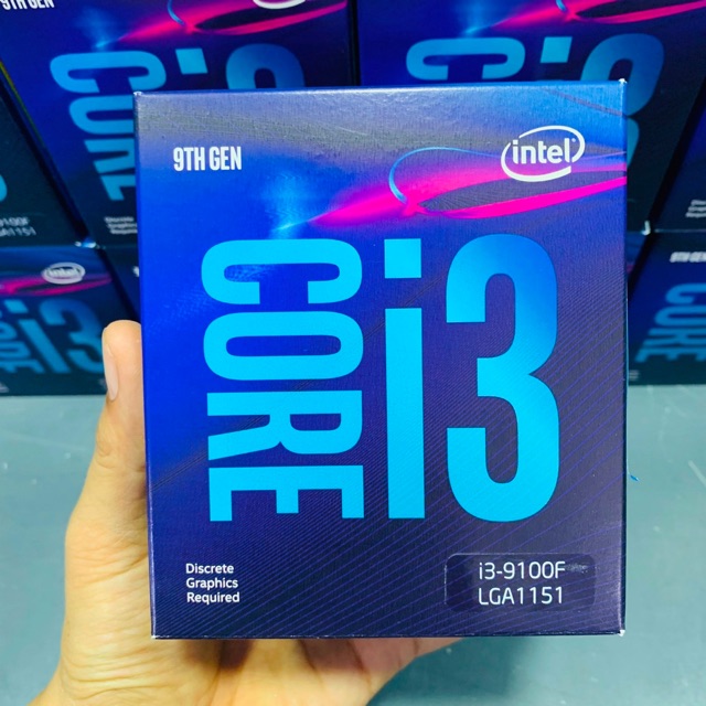 CPU Intel Core i3-9100F (3.6Ghz, 4 nhân 4 luồng, 6MB Cache, 65W) - Socket Intel LGA 1151-v2