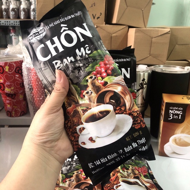 1KG CAFE CHỒN BAN MÊ, UỐNG LÀ MÊ ( Chồn Đen )