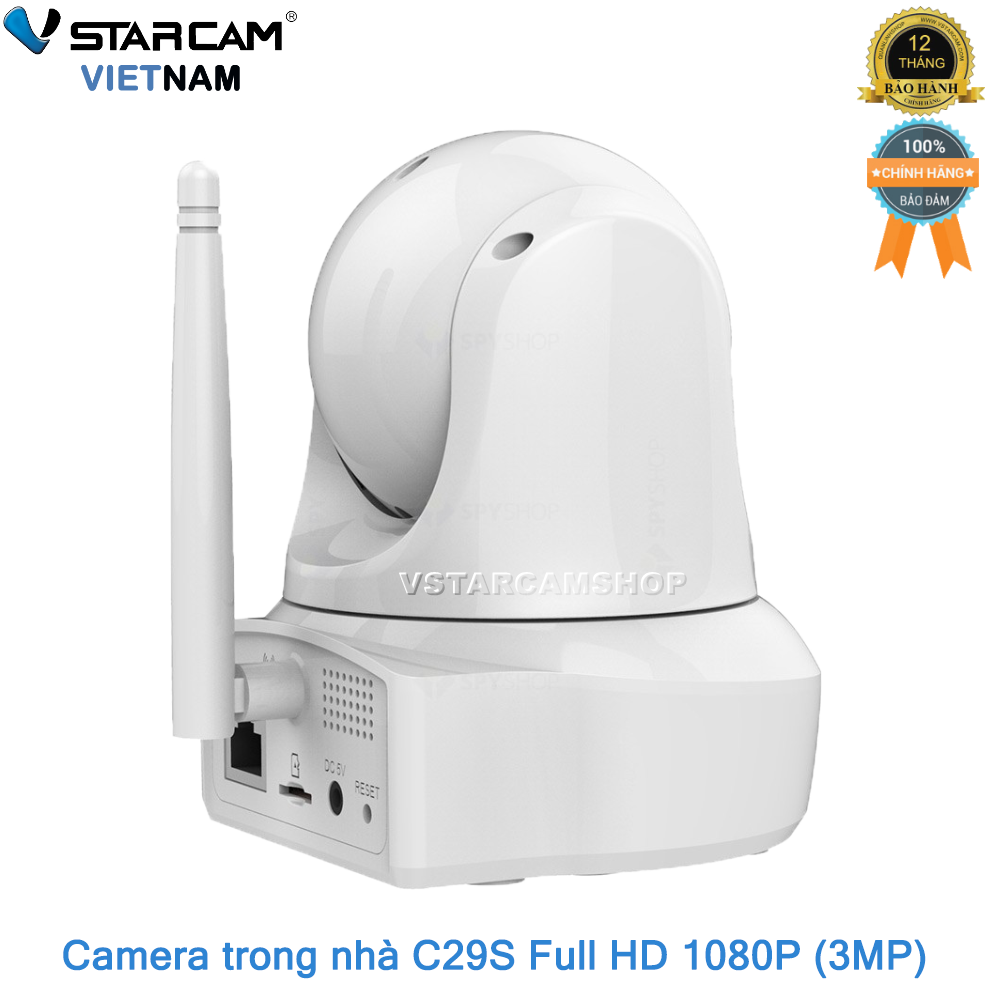 Camera wifi IP Vstarcam C29s Full HD 1080P 3 Megapixel bảo hành 12 tháng