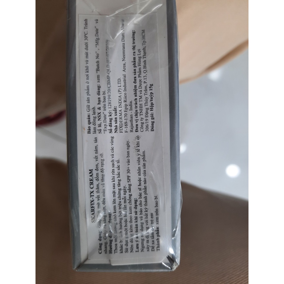 Kem Fixderma Skarfix TX dưỡng da mờ nám 15g
