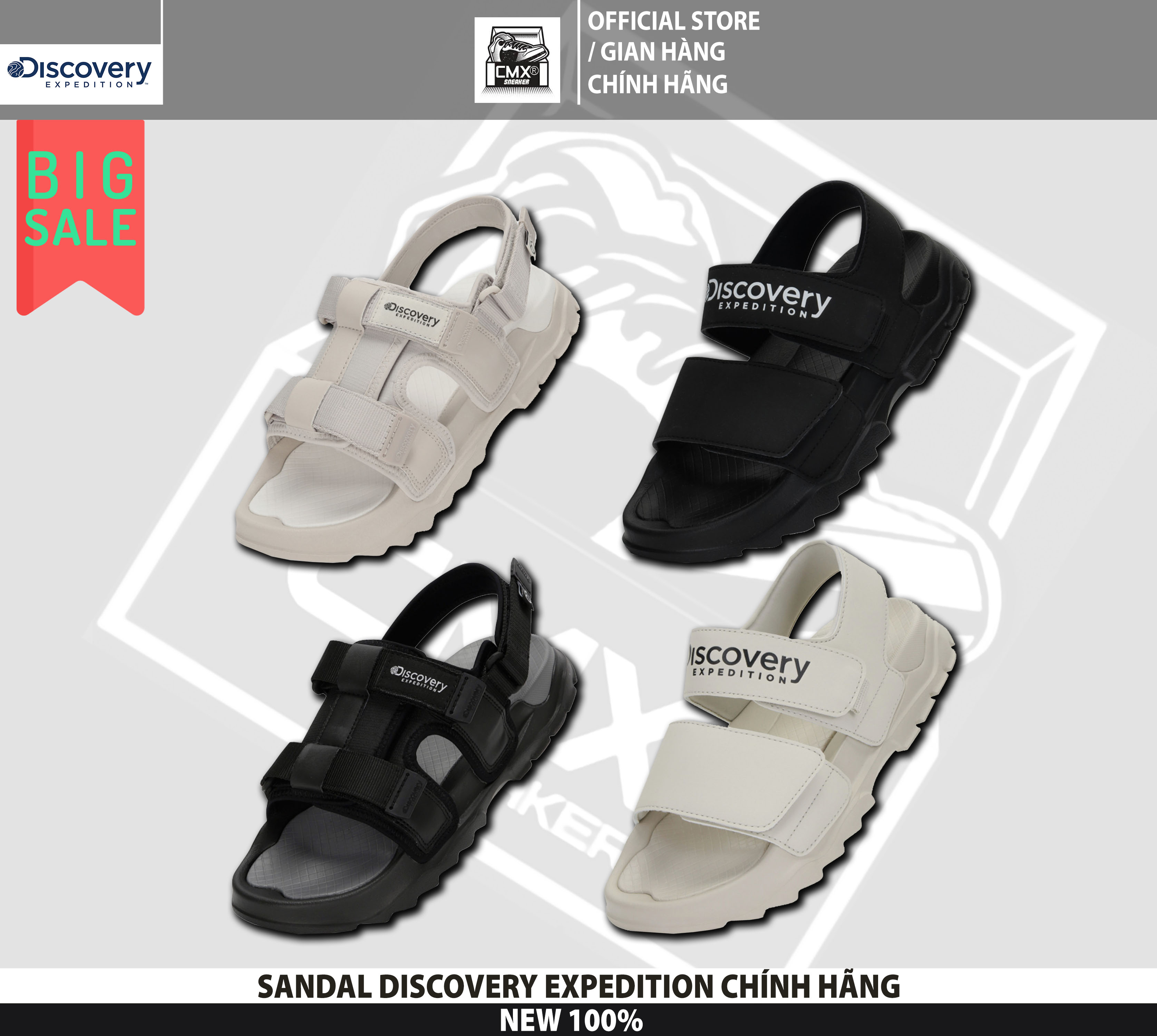 [ HÀNG CHÍNH HÃNG ] Xăng Đan / SANDAL Discovery Expedition BUCKET ( BEIGE - TRẮNG - ĐEN ) - REAL AUTHENTIC 100%
