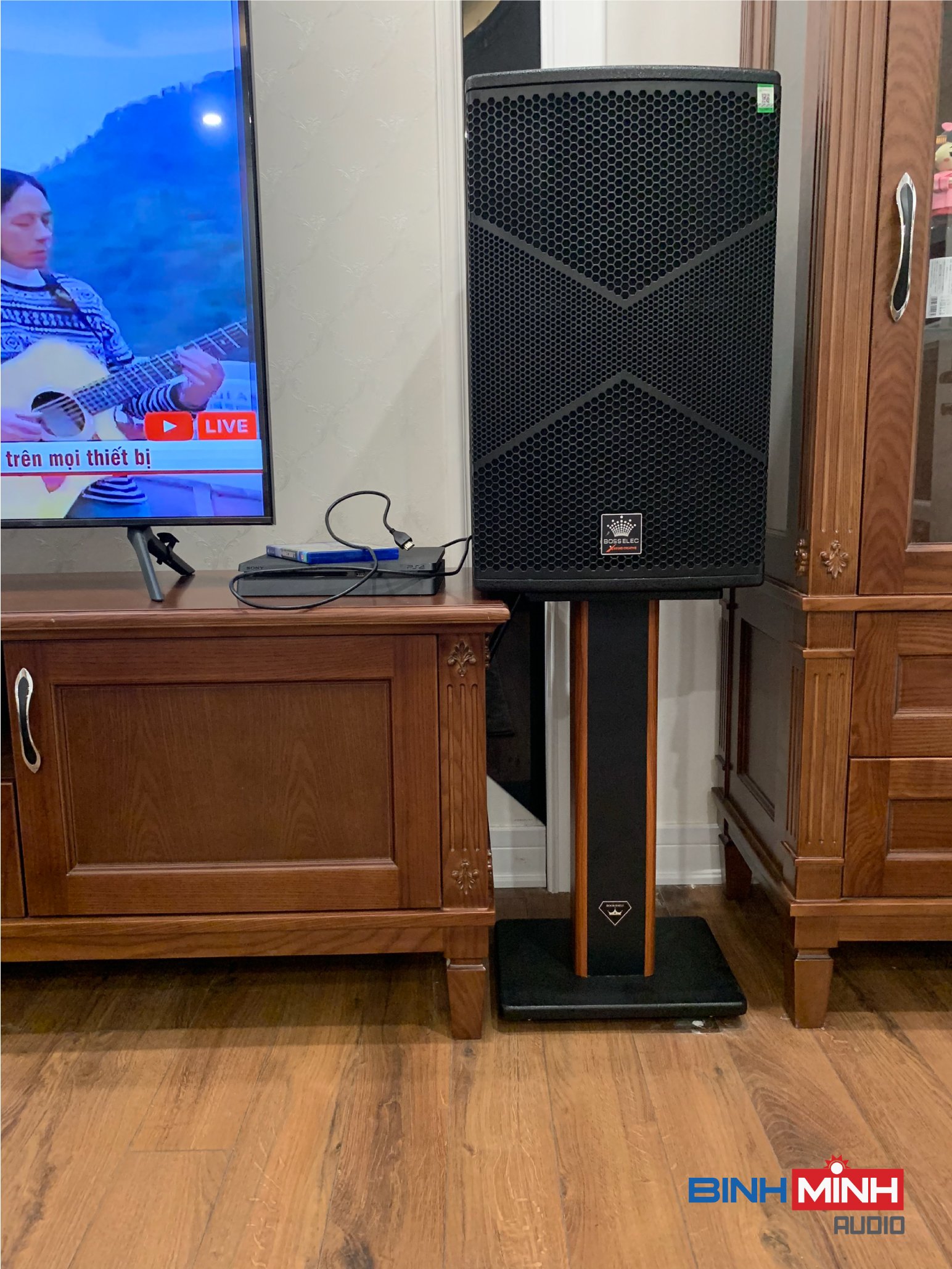 Chân loa Bookshelf gỗ MDF Venza BM 60