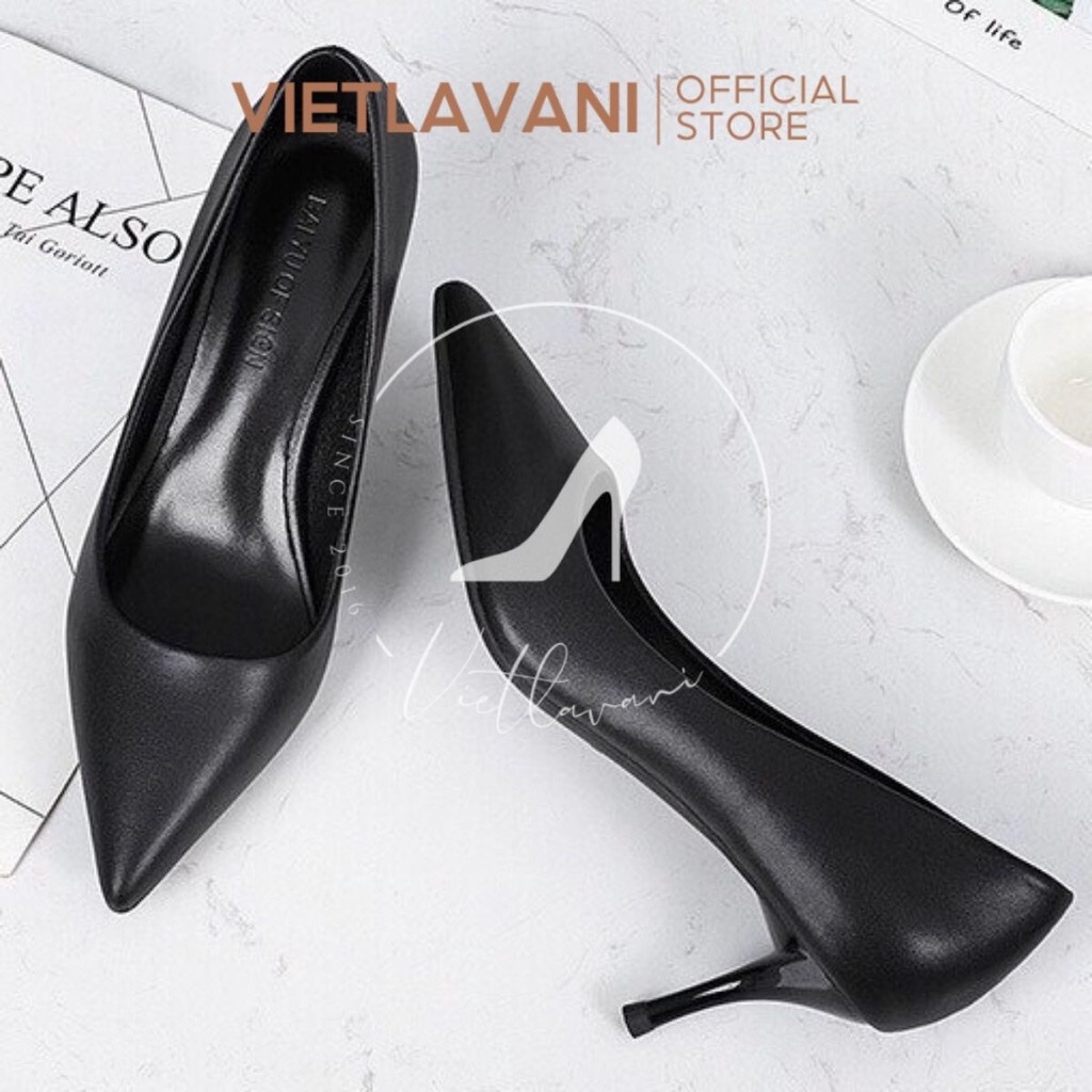 Cao gót công sở trơn 5 phân màu đen MÃ siêu rẻ SRLCC1