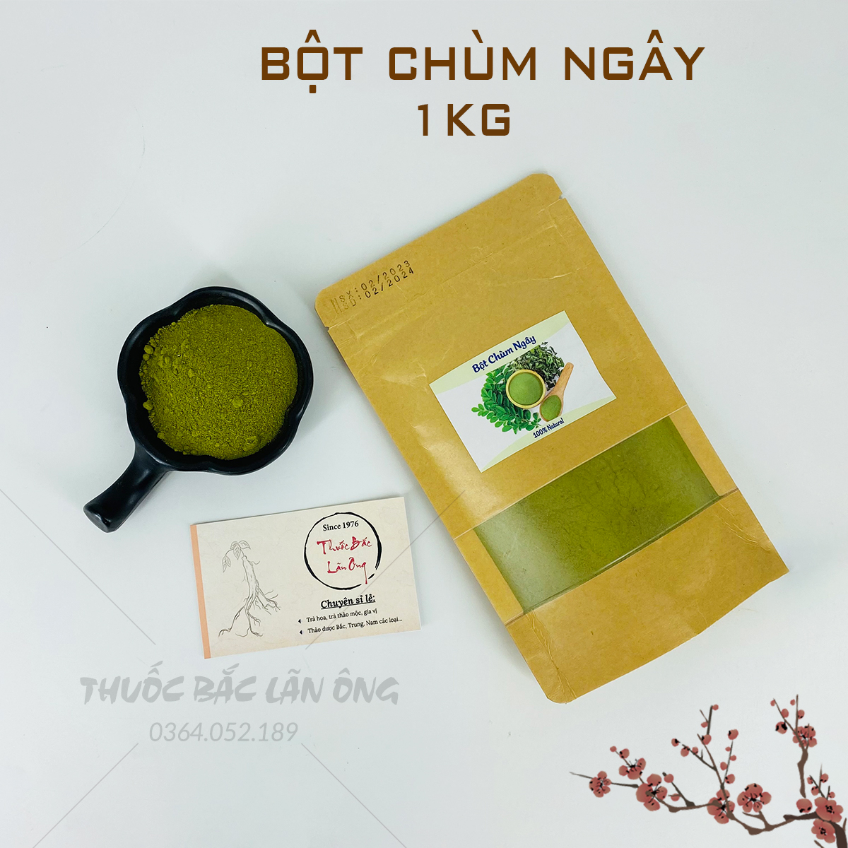 Bột chùm ngây sấy lạnh nguyên chất 1kg