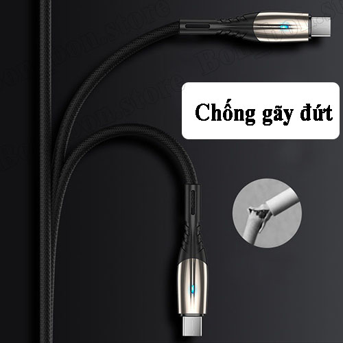 Dây cáp sạc micro usb 20cm bọc dù cao cấp