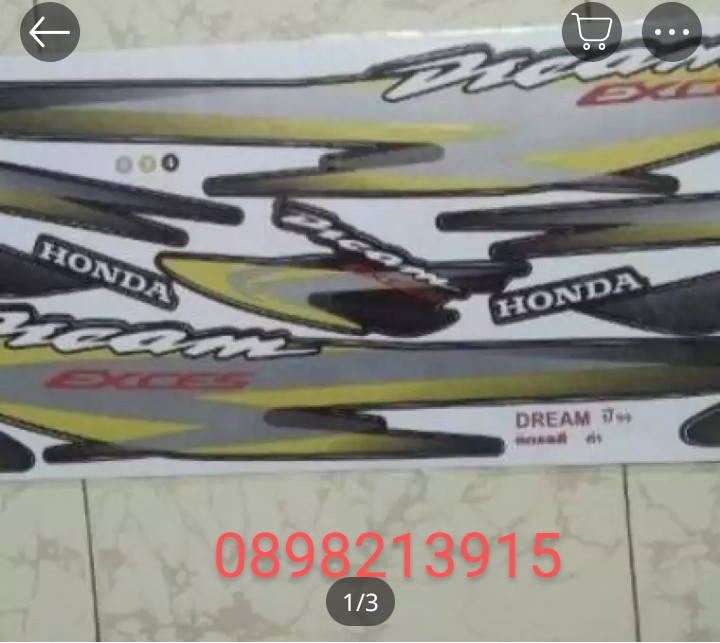 Bộ tem 3 lớp xe dream lùn 99 cực đẹp