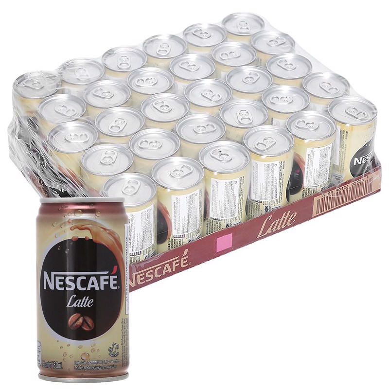 Cà Phê Uống Liền Nestlé Nescafé Latte (180 Ml) - Combo 1 Thùng 30 Lon