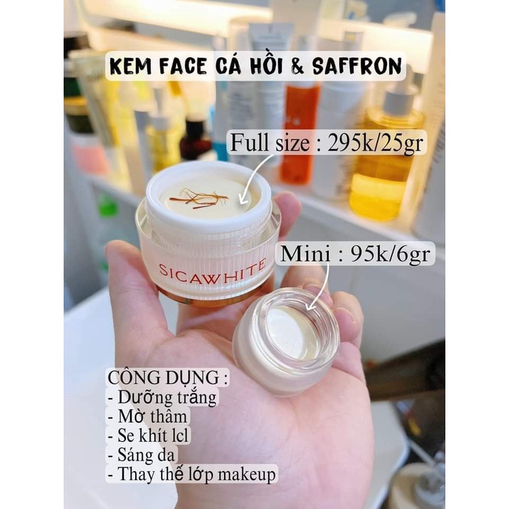 Kem Face Silk, Kem Face Lụa Sica White Dưỡng Trắng Da Đa Chức Năng