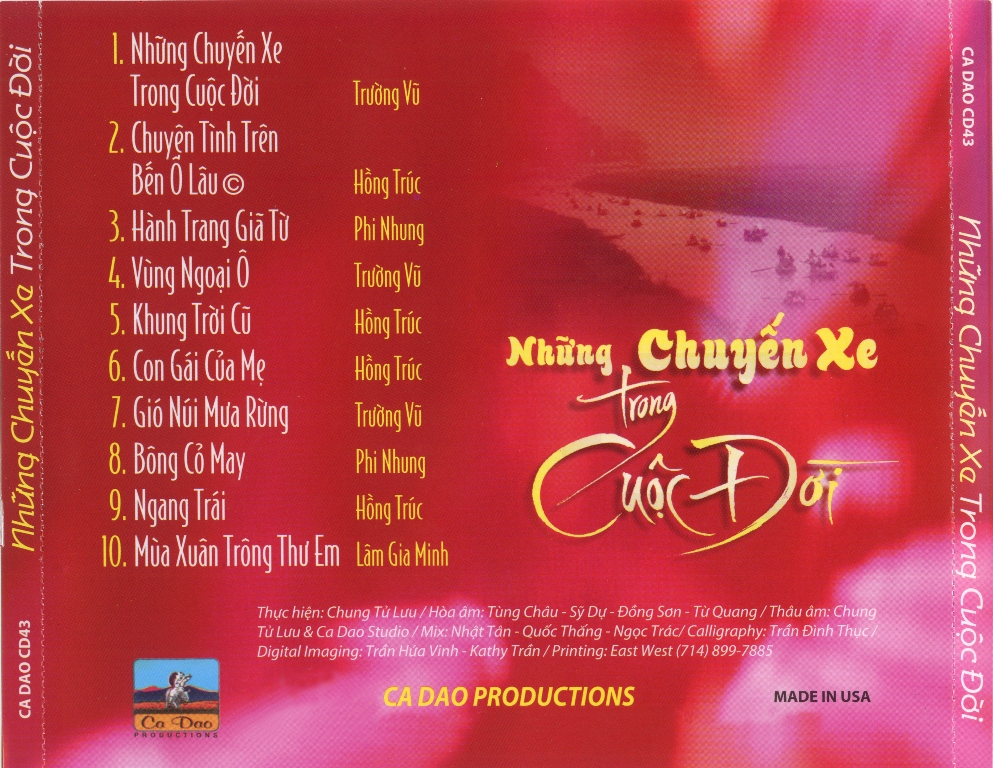 Set of 6 Cds of Truong Vu Music 3 (Japanese Disc Copy)