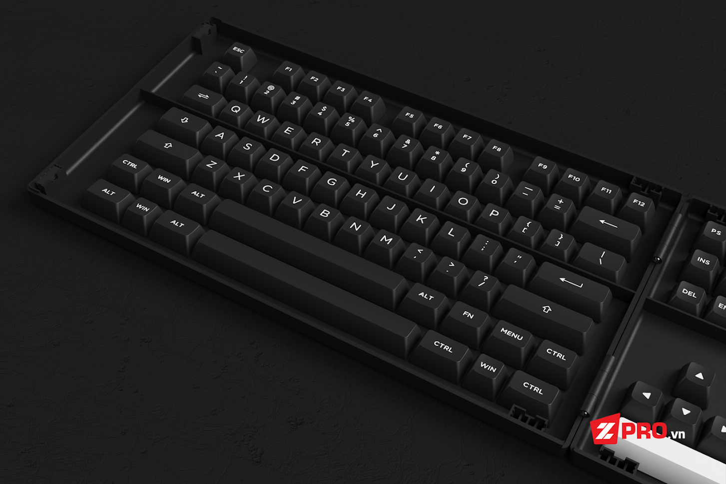 Bộ Keycap AKKO White On Black - ASA Profile (158 Phím)