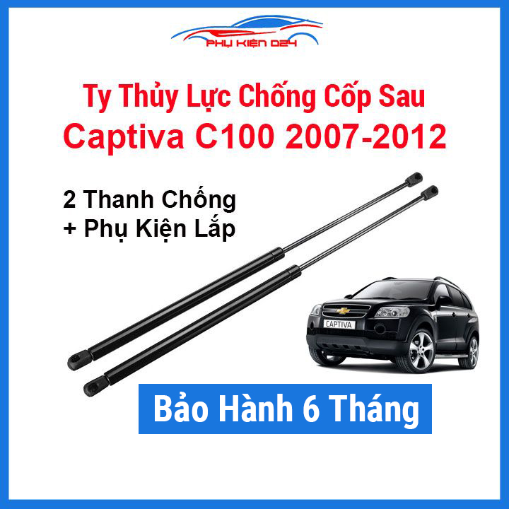 Bộ 2 ty thủy lực chống cốp sau ô tô captiva c100 năm 2007-2012 kèm phụ kiện lắp