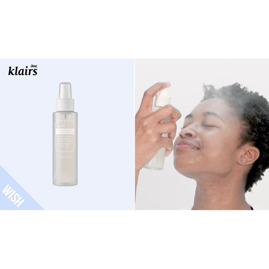 Xịt Khoáng Dear, Klairs Fundamental Ampoule Mist 125ml