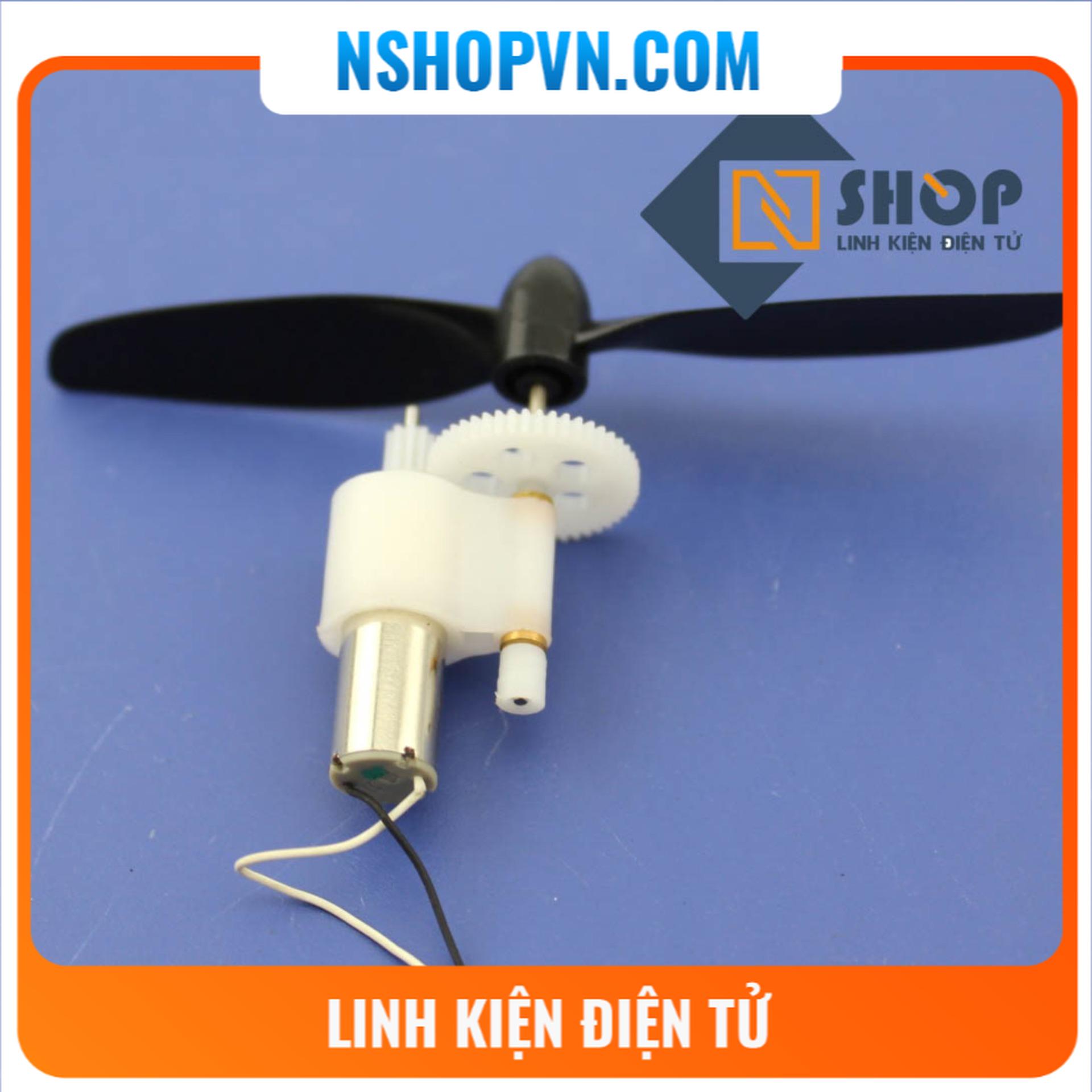 Động cơ coless 720 kèm giảm tốc cánh quạt