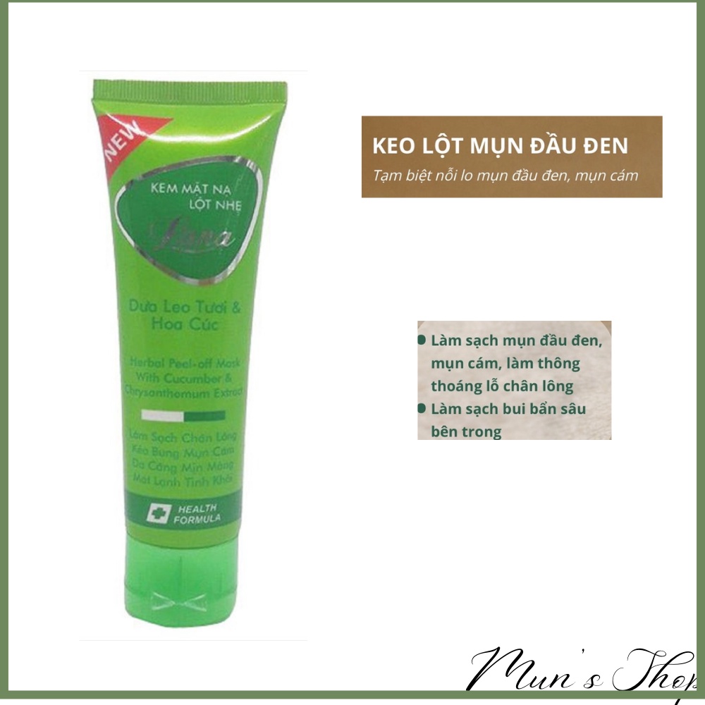 Gel lột mụn lana dưa leo tươi & hoa cúc - mặt nạ lột mụn lana 30g