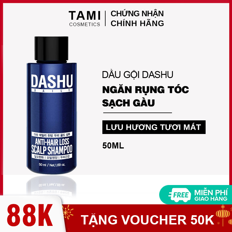 Dầu gội ngăn rụng tóc dành cho nam DASHU Anti - Hair Loss Scalp Shampoo Phục hồi tóc hư tổn Sạch gàu và ngứa dầu gội Hàn Quốc TM-DG01