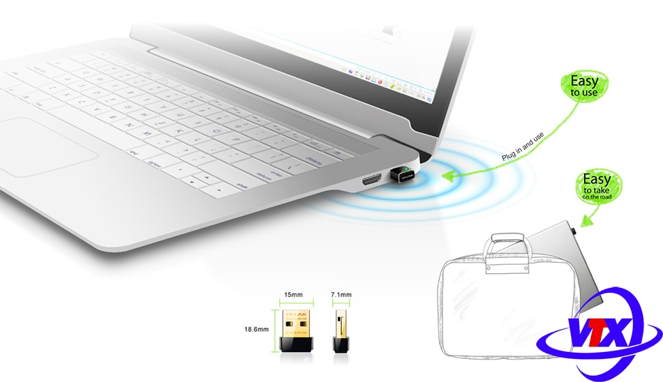 USB Thu WIFI TP-Link TL-WN725N (Đen) - Hàng CH
