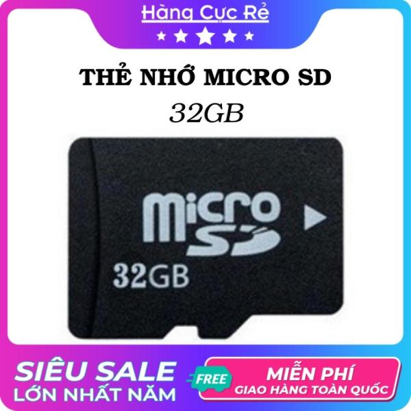 Thẻ nhớ MicroSD 32GB dành cho điện thoại, máy ảnh