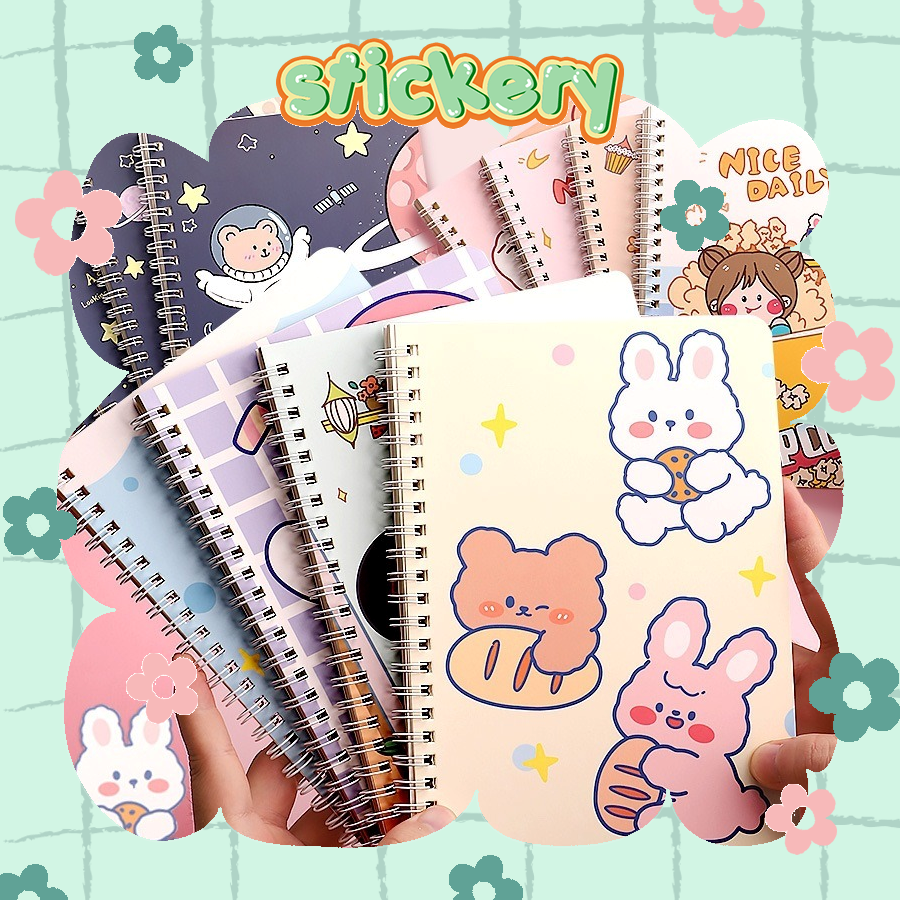 Sổ tay lò xo siêu dễ thương - size lớn - STICKERY