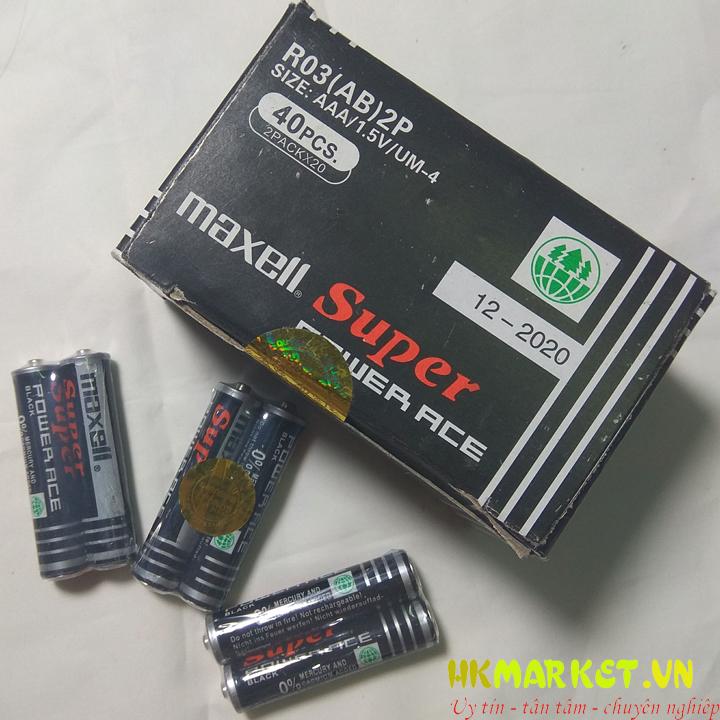 [HCM]Hộp 40 viên pin tiểu AAA Maxell