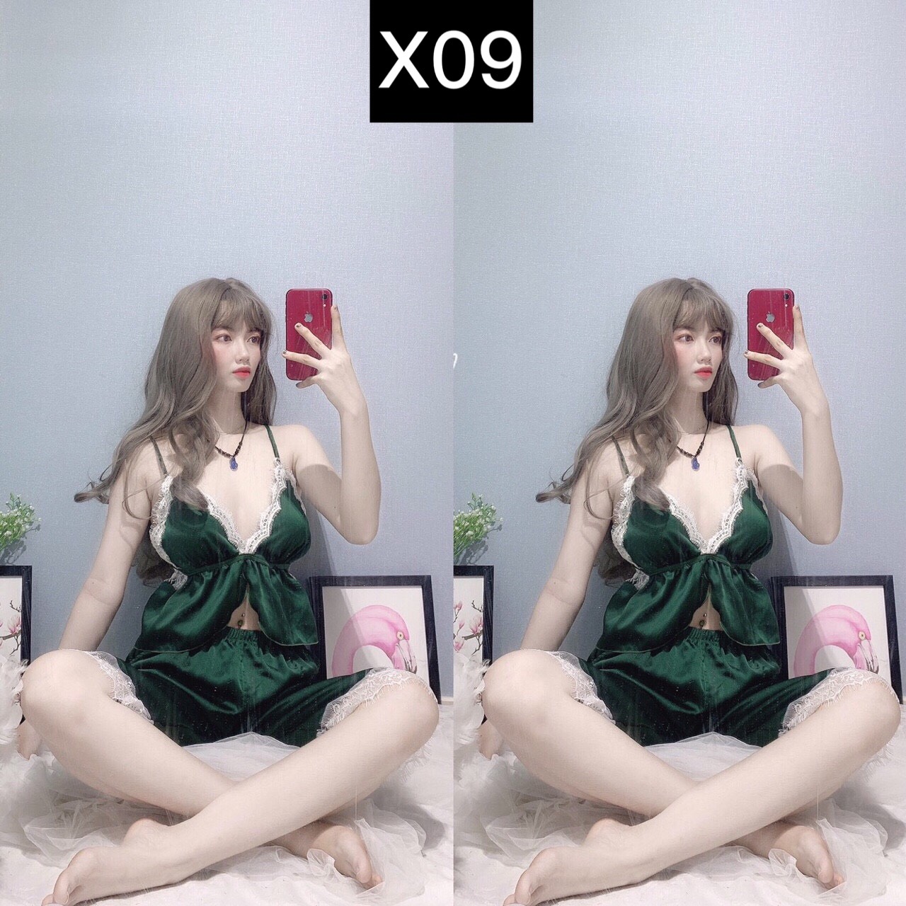 [HCM]Pijama Set Bộ Mặc Nhà - Pizama Bộ Ngủ Mặc Nhà Lụa Cao Cấp Dây  Kiểu HotGirl Form Đẹp Tôn Dáng Siêu Đẹp-Kèm Hình Thật Shop Chụp