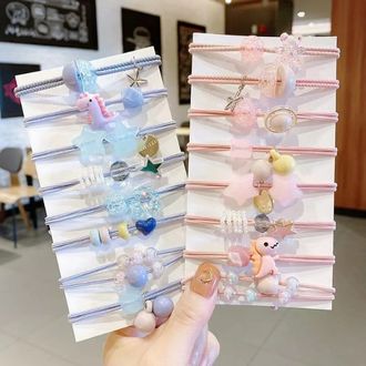 Set 8 Dây Cột Tóc Nữ/ Cột Tóc Nữ Siêu Dễ Thương
