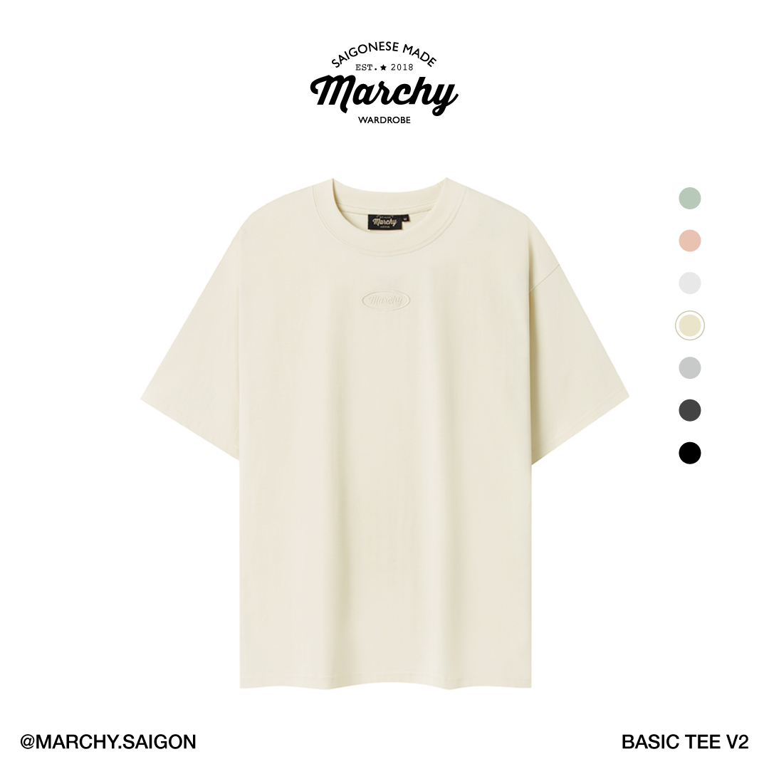 [Nhập LazSoHot2- giảm 20% đơn 199k|MARCHY - BASIC TEE V2 - Áo thun trơn